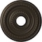 Ekena Millwork Cole PVC Ceiling Medallion (Fits Canopies up to 4 1/2"), Metallic Drk Bronze, 16"OD x 3 1/2"ID x 1"P CMP16COCDB - alternate 1
